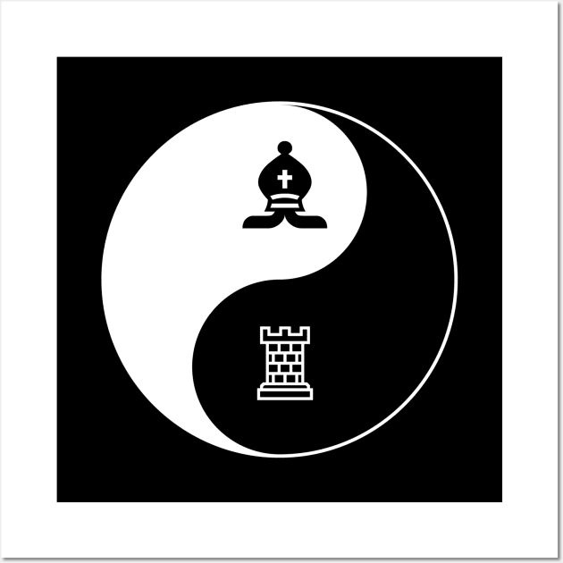 Bishop-Rook Yin Yang Wall Art by Designs_by_Tom